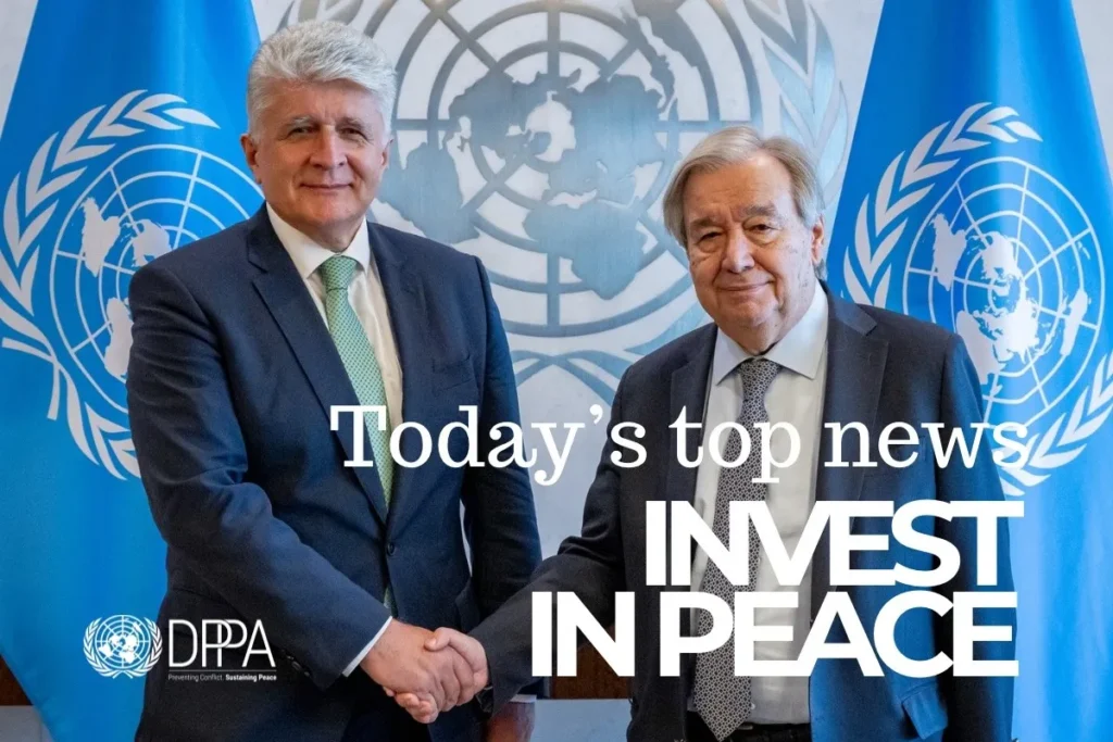 Today's top news: Colombia, Syria, Central Africa, Peacebuilding ...