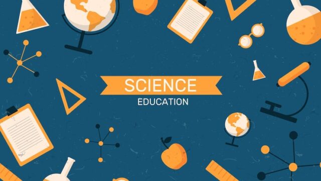 Free Vector vintage science education background