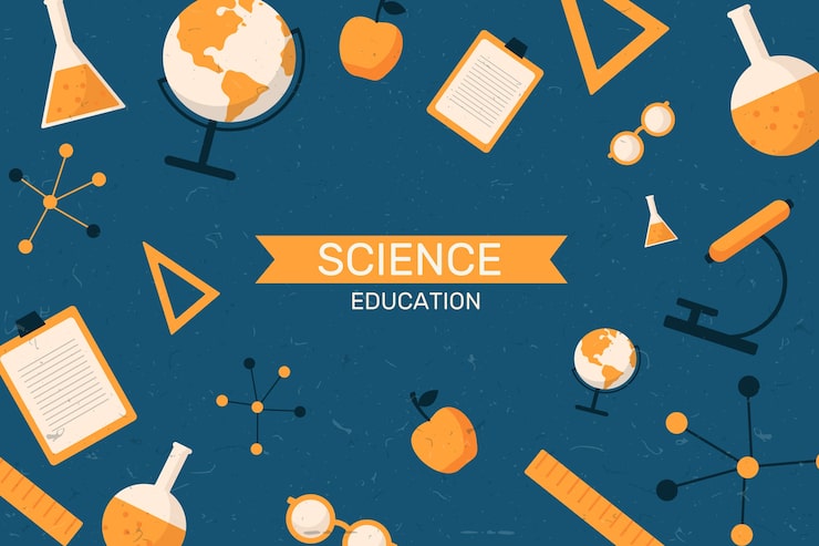 Free Vector vintage science education background